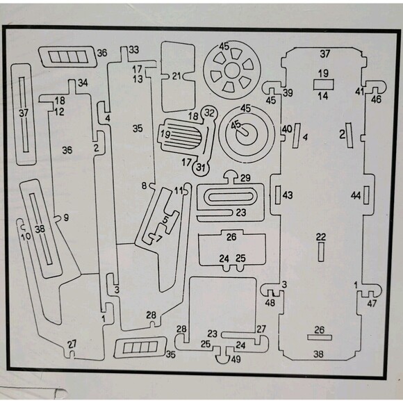 Antique Wooden Car Year 1945 Packard Twelve Kit #82811 NEW SEALED Wooden 3D Car. - Picture 5 of 5